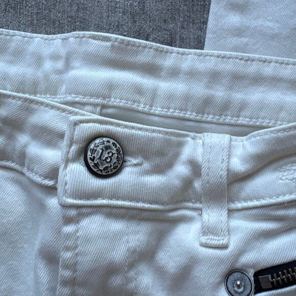 R13 Boy Cream Skinny Jeans - Picture 3 of 5